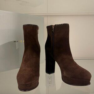 Marc Fisher Brown Suede Ankle Boots